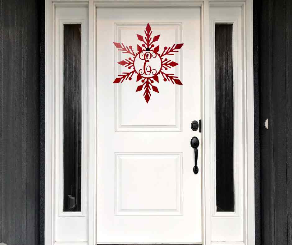 Snowflake Monogram Wreath - DIY